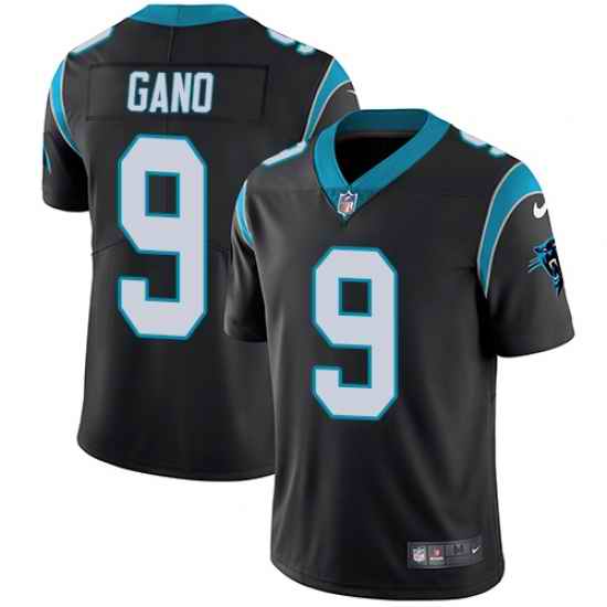 Nike Panthers #9 Graham Gano Black Team Color Mens Stitched NFL Vapor Untouchable Limited Jersey